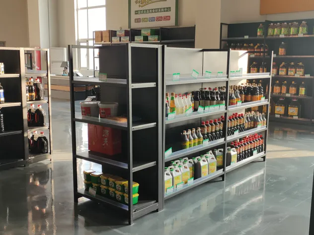 Manufacturer-Customized Commercial-Grade Supermarket Display Shelf for Store Storage and Organization