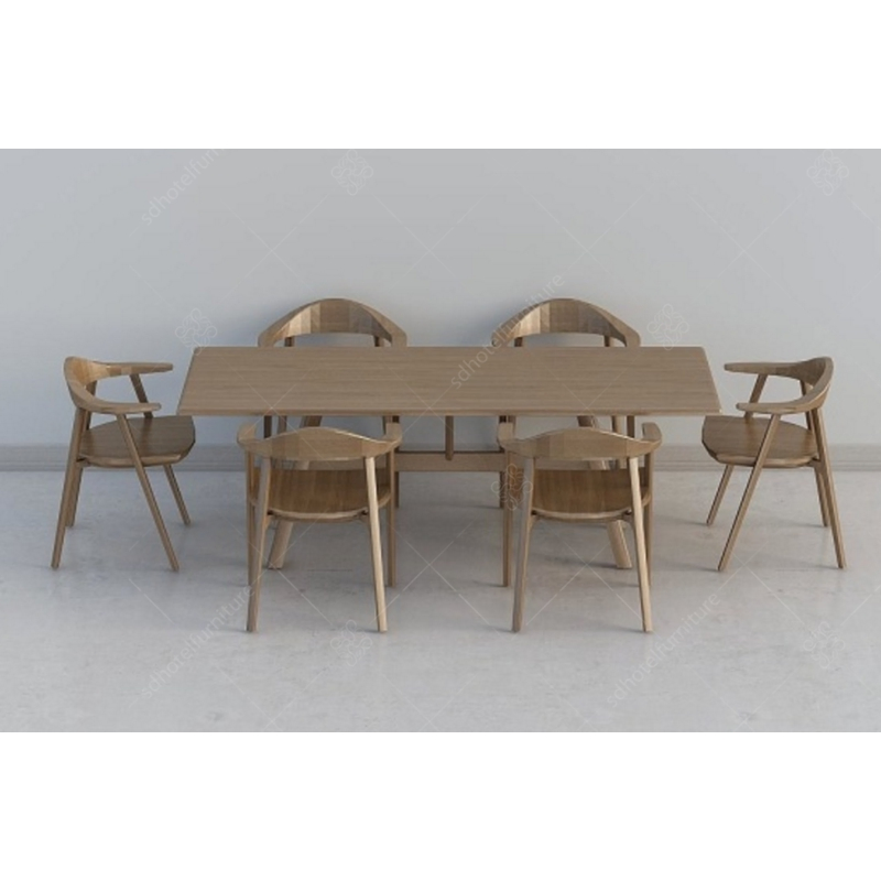 Wooden Tables Chair for Hotel Modern Style Dining Room Furniture