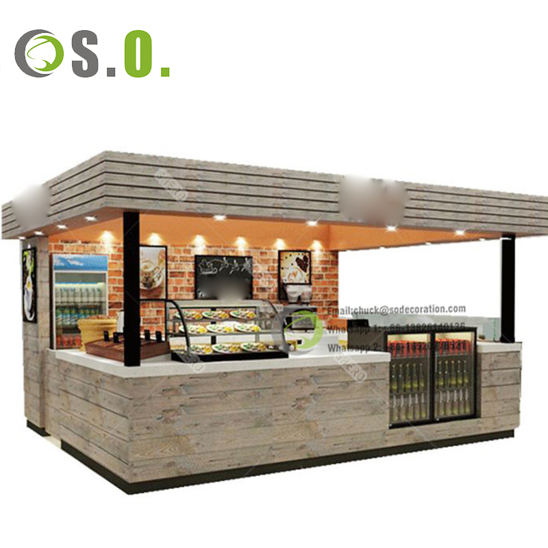 Commercial Furniture Cafe Kiosk Restaurant Cabinet Coffee Shop Modular Counter Coffee Shop Designs Coffee Counter