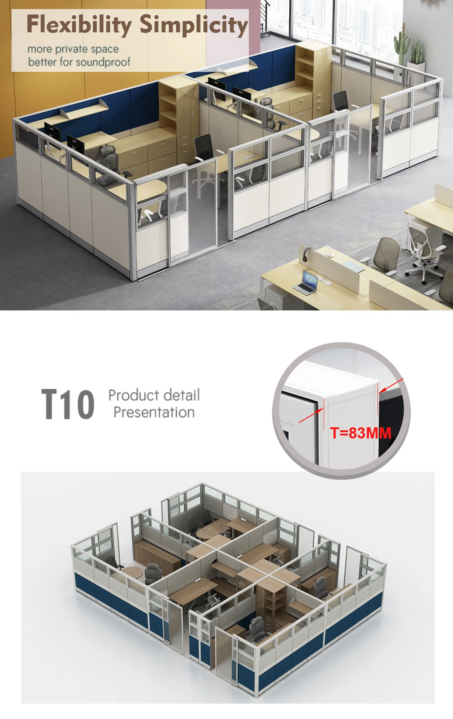 America Bank Project Divider Partition Cubicle Custom Furniture Workstation Commercial Office Furniture