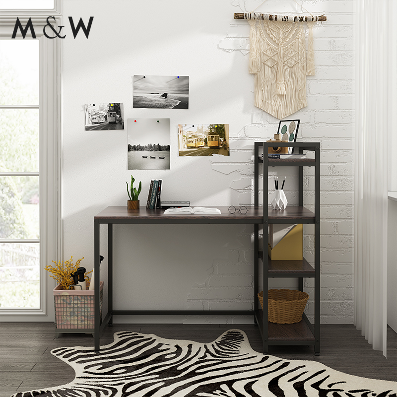 Modern Wooden Industrial Style Computer Home Office Desk Furniture