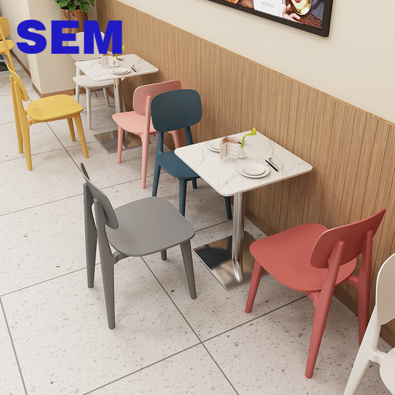 SEM Chinese Modern Commercial Dining Tables and Chairs Set for Fast Food Restaurant Commercial Restaurant Furniture