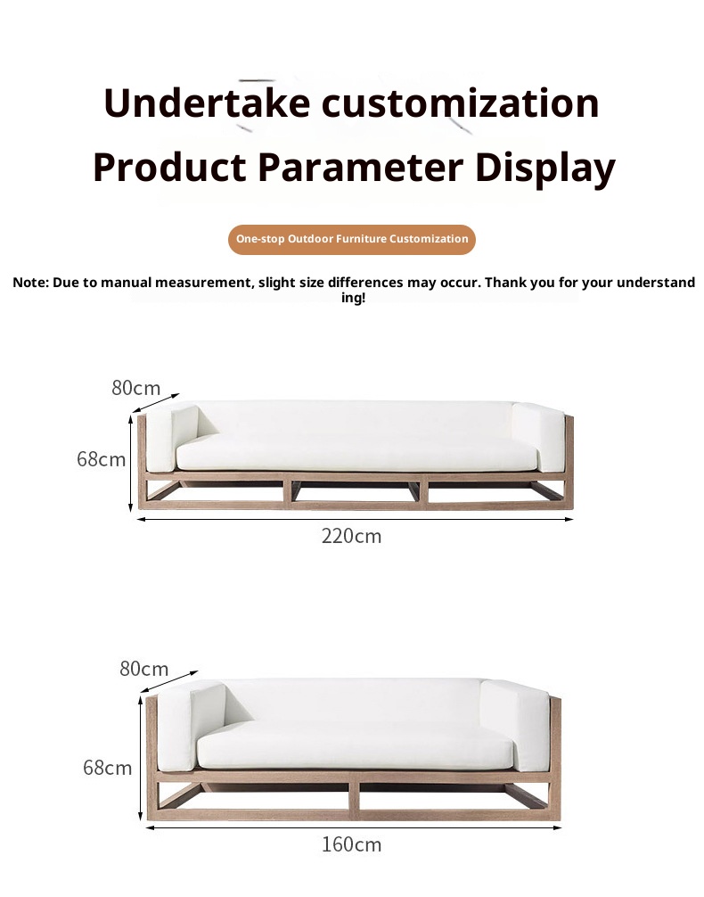 outdoor sofa YM-LQ46 details