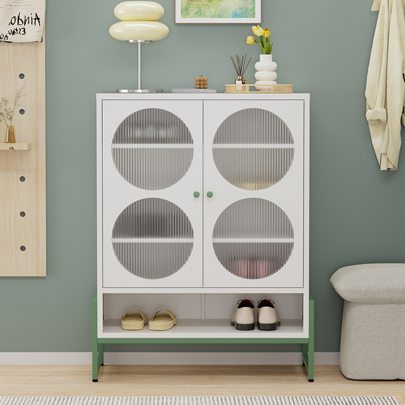 Modern Furniture White Multipurpose Metal Shoe Cabinet for Living Room, Bed Room,Entryway,Hallway,Closet,Apartment