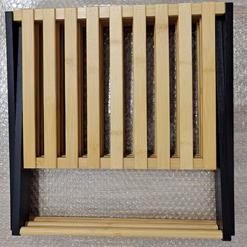 Multifunctional Triple-Layer Bamboo Wood Foldable Storage Shelf Rack for Flower or Shoes or Other Home Organization