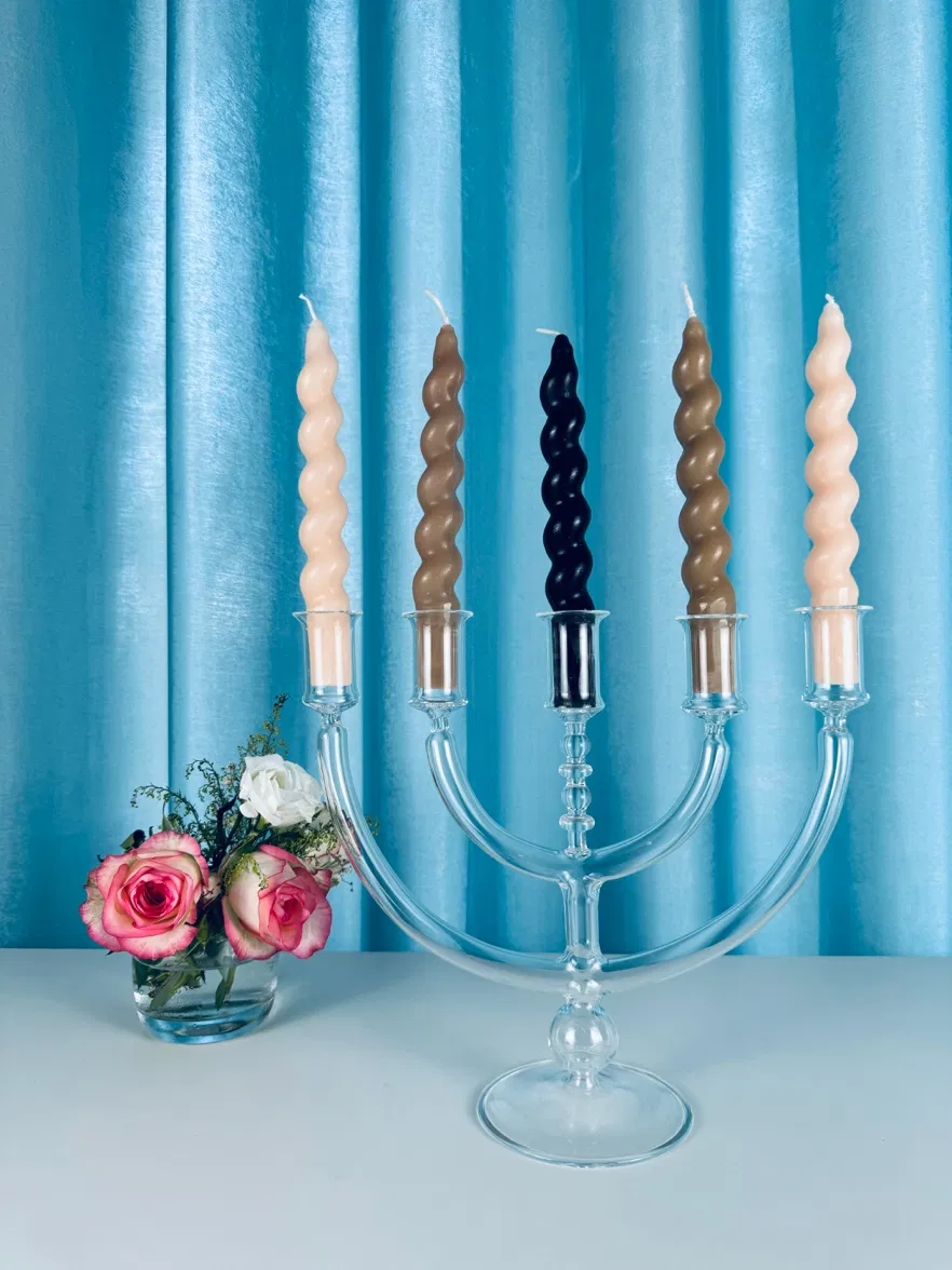 Handmade Borosilicate Glass Candle Holder by Newauto CS-011