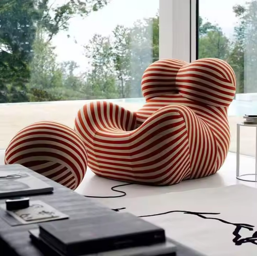 Compressed Sofa Chair Living Room Home Decor Furniture Modern Accent Sofa Chair Boneless Sofa Accent Hotel Application Chair
