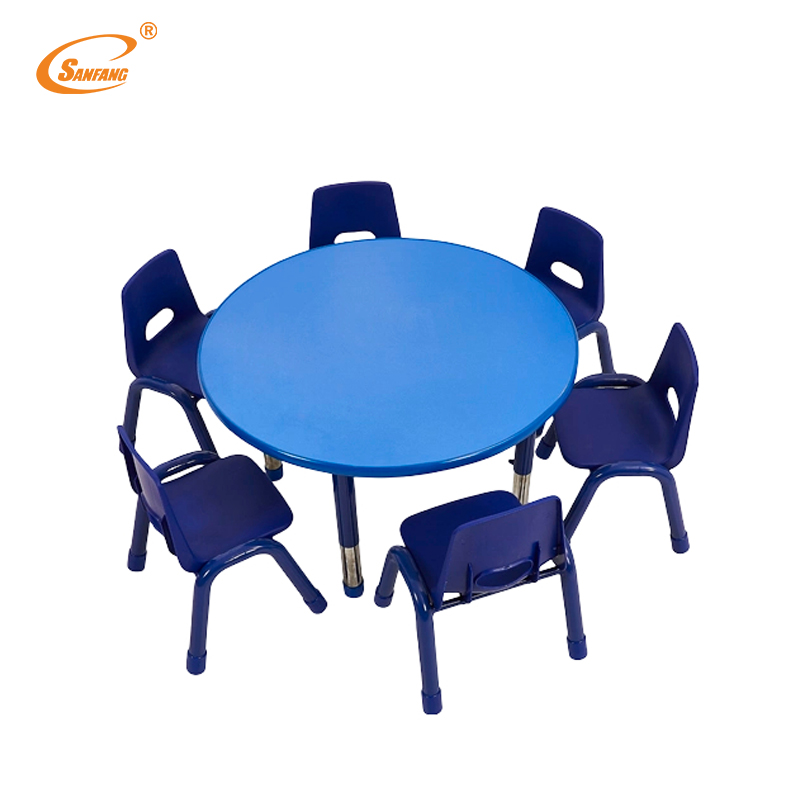 OEM Modern Colorful Fireproof Plastic Table and Chair Set for Preschool Kindergarten Nursery School Kid's Furniture