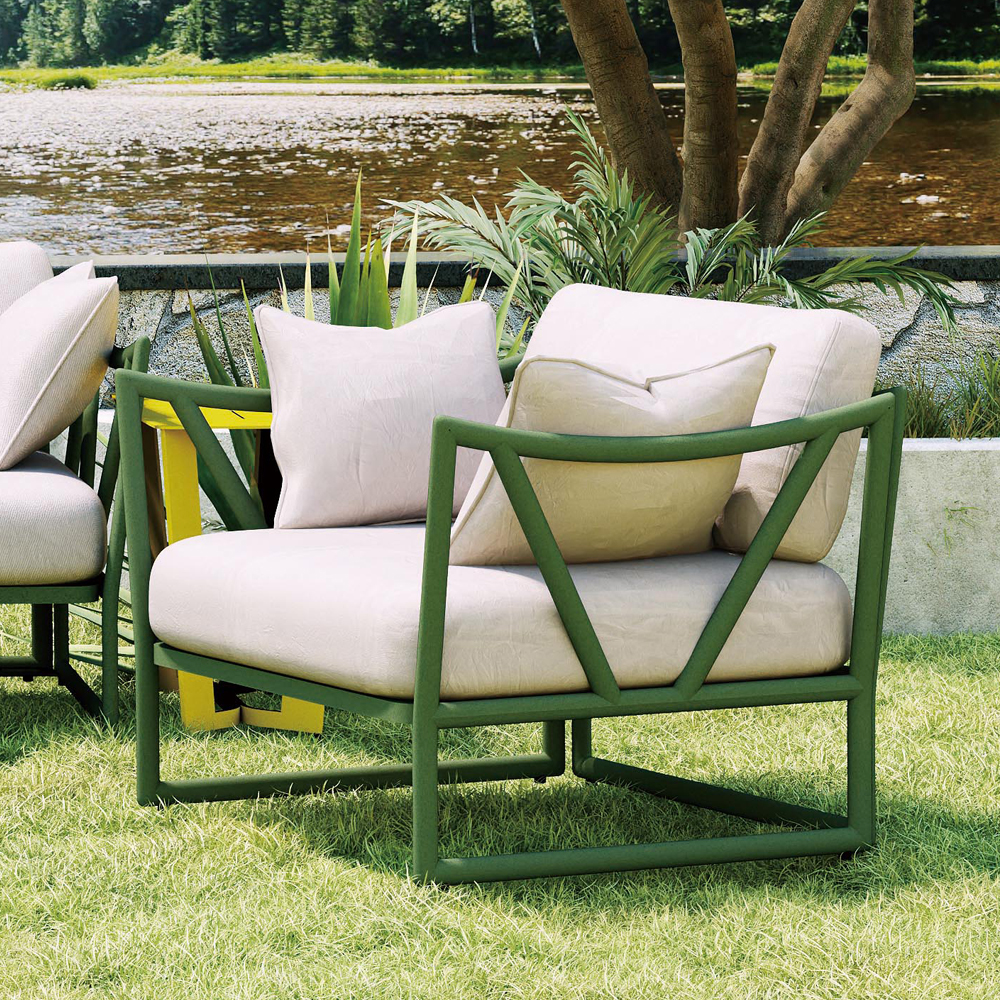 Luxury Modern Aluminum Waterproof Outdoor Lounge Furniture Set Garden Patio Pool Outside Metal Outdoor Sofa Sectional Furniture