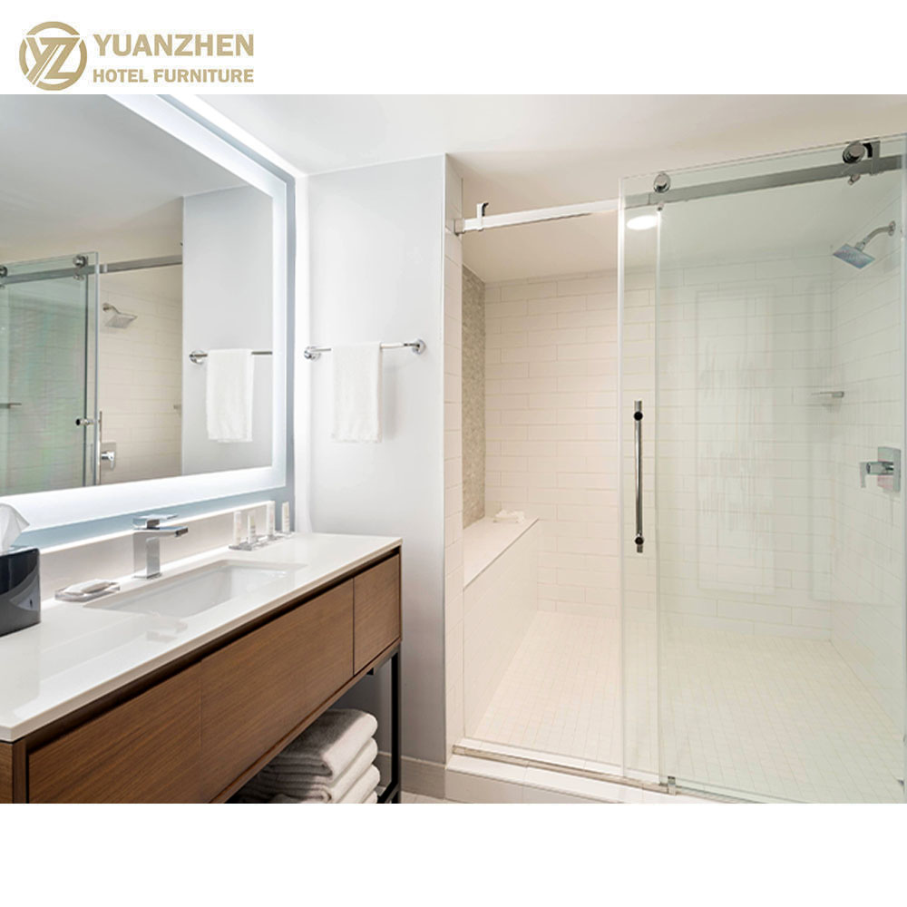 Yuanzhen Hotel Furniture Sets Modern Commercial Bedroom Solutions Custom MDF/Wooden Furniture for Hospitality Projects