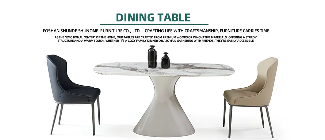 Luxury Home Restaurant Hotel Modern Living Room Sintered Stone Marble Top Dining Table