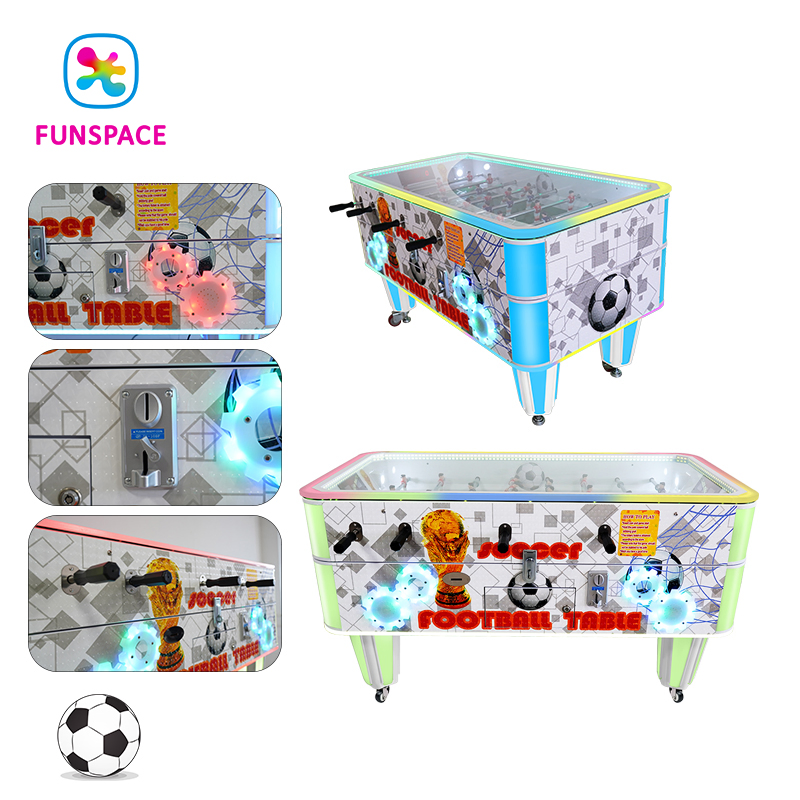 Indoor Amusement Park Gaming Room Sport Soccer Foosball Arcade Game Machine Football Table with Coin Operated