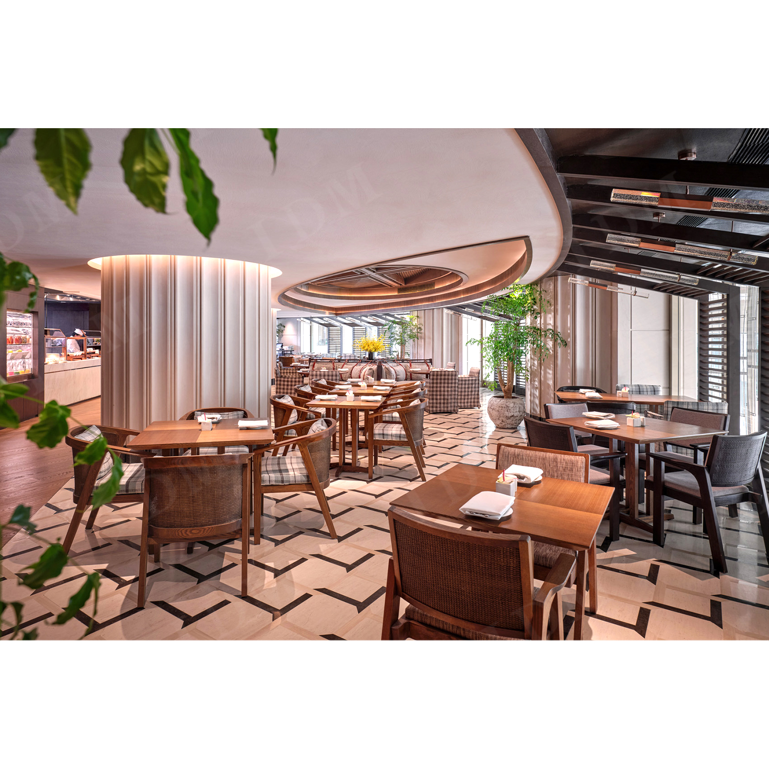 Light Luxury Cafe Tables and Chairs Restaurant Chair Hotel Furniture Used for Restaurant Seating Chairs