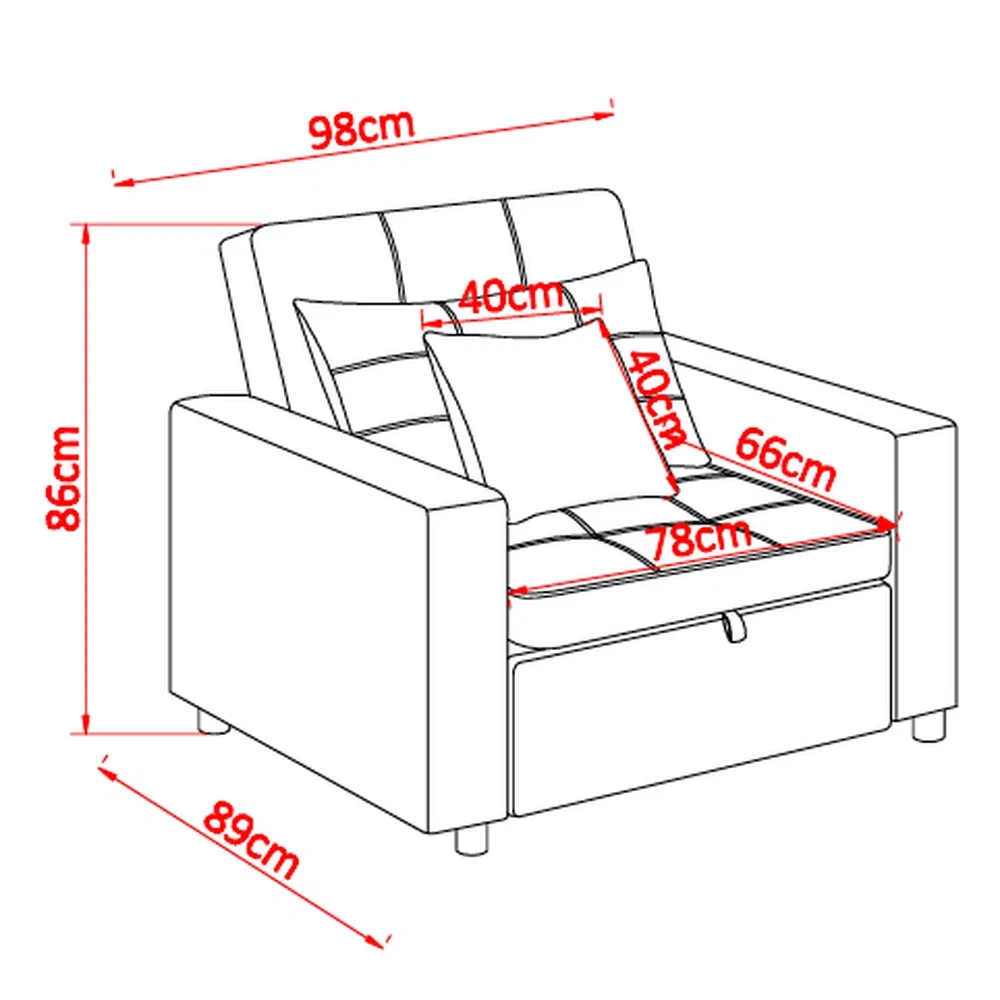 Antibacterial Breathable Chair-18 Pull out Office Lounge Chair for Game Room