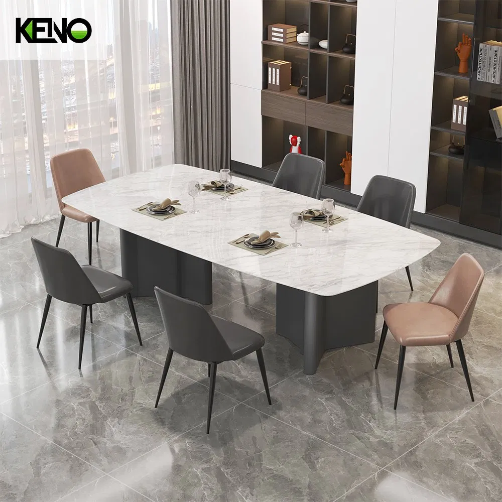 Modern Hotel Home Dinner Living Room Marble Dining Table Furniture