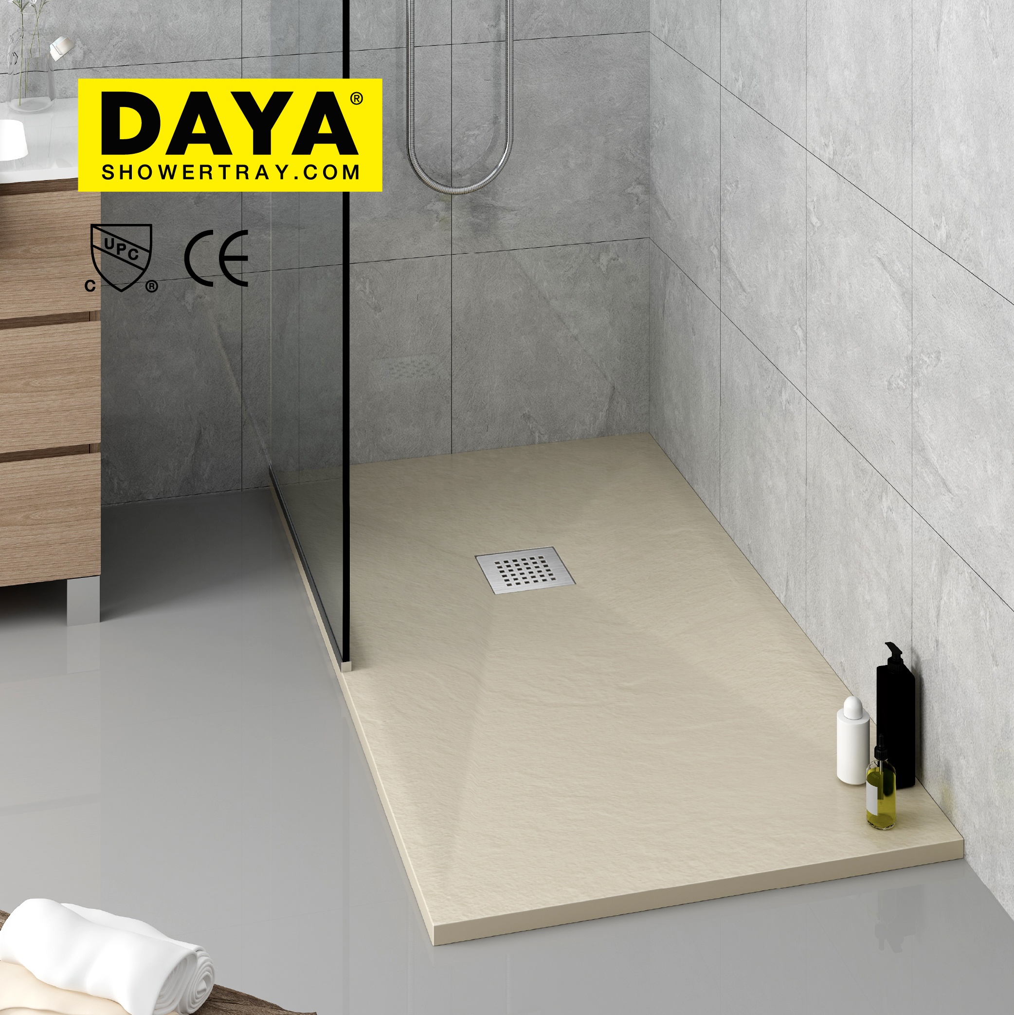 Australia Stone Resin Shower Bases Artificial Shower Trays