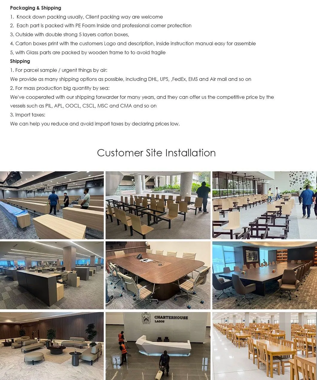 Interior Design Wooden Workstation Furniture Computer Table Office Desk Office Furniture