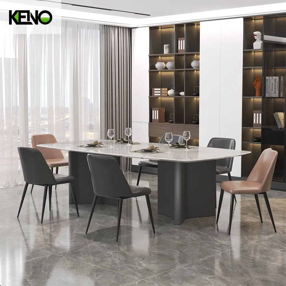 Modern Hotel Home Dinner Living Room Marble Dining Table Furniture