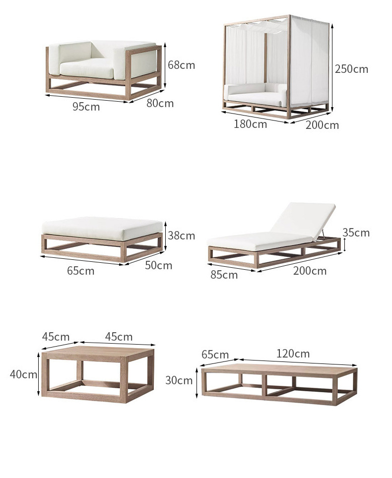 outdoor sofa YM-LQ46 details