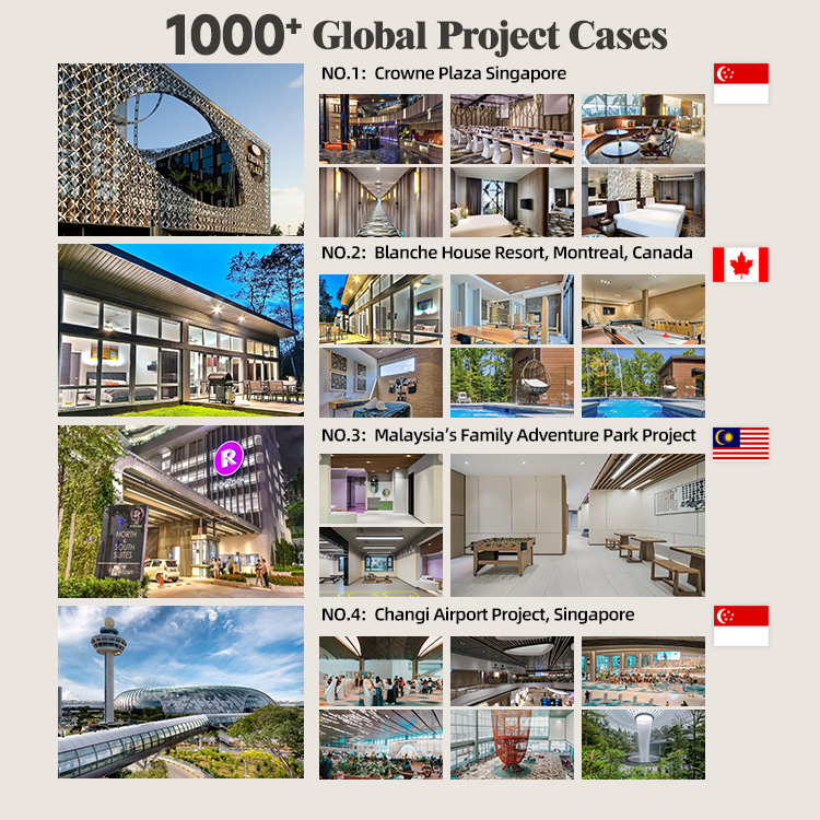 Melinco One-Stop 3D Interior Design Solution For Five-star Hotels Resort Hotel Customized Service For Commercial Space Projects