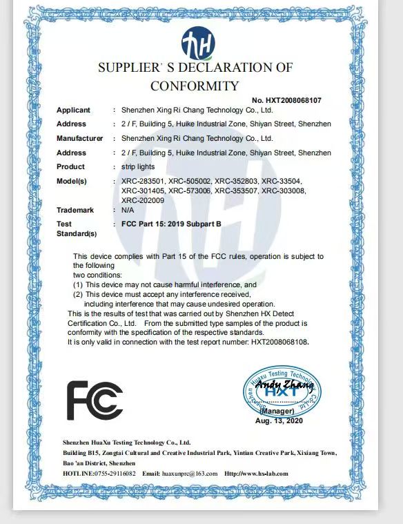 Quality Standard Certificate