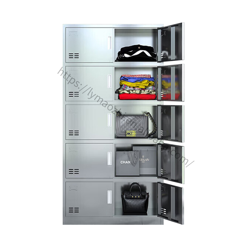 10 Door Commercial Furniture Storage Cabinet Locker Magnetic Lock Metal Wardrobe For Office Hotel Warehouse Storage