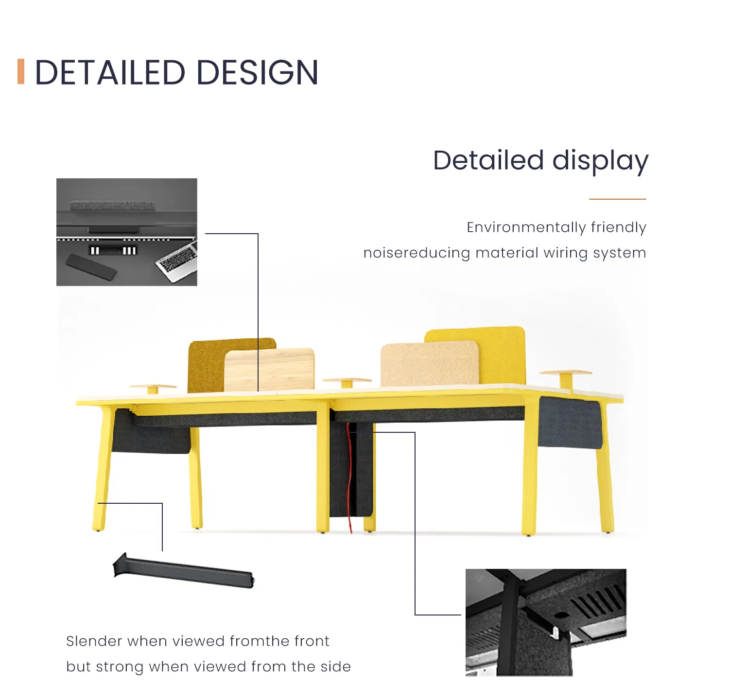 Volta Desk Design Table Modular Staff Coworking Workstation Office Furniture