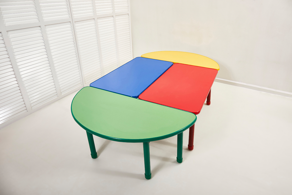 Kindergarten Furniture Good Quality Combination Height Adjustable Nursery Furniture School Desk Set Plastic Chair Carton Box