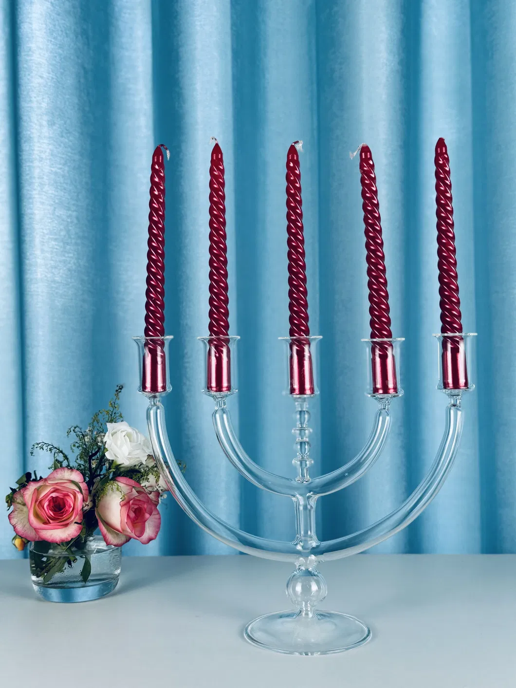 CS-011 High Borosilicate Candle Holder for Elegant Home Decor