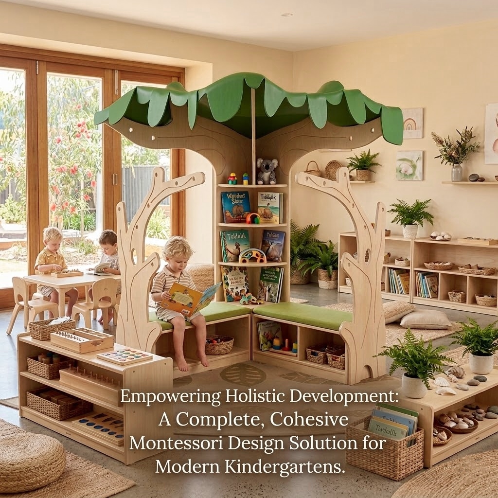 Montessori Daycare Library Tree Bookshelf Preschool Reading Corner Kindergarten Classroom Bookcase Nursery Childcare Furniture
