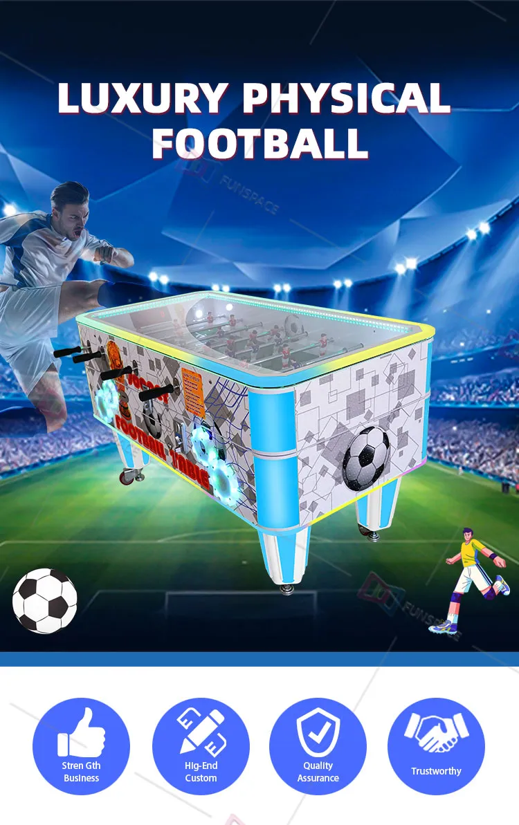 Indoor Amusement Park Gaming Room Sport Soccer Foosball Arcade Game Machine Football Table with Coin Operated