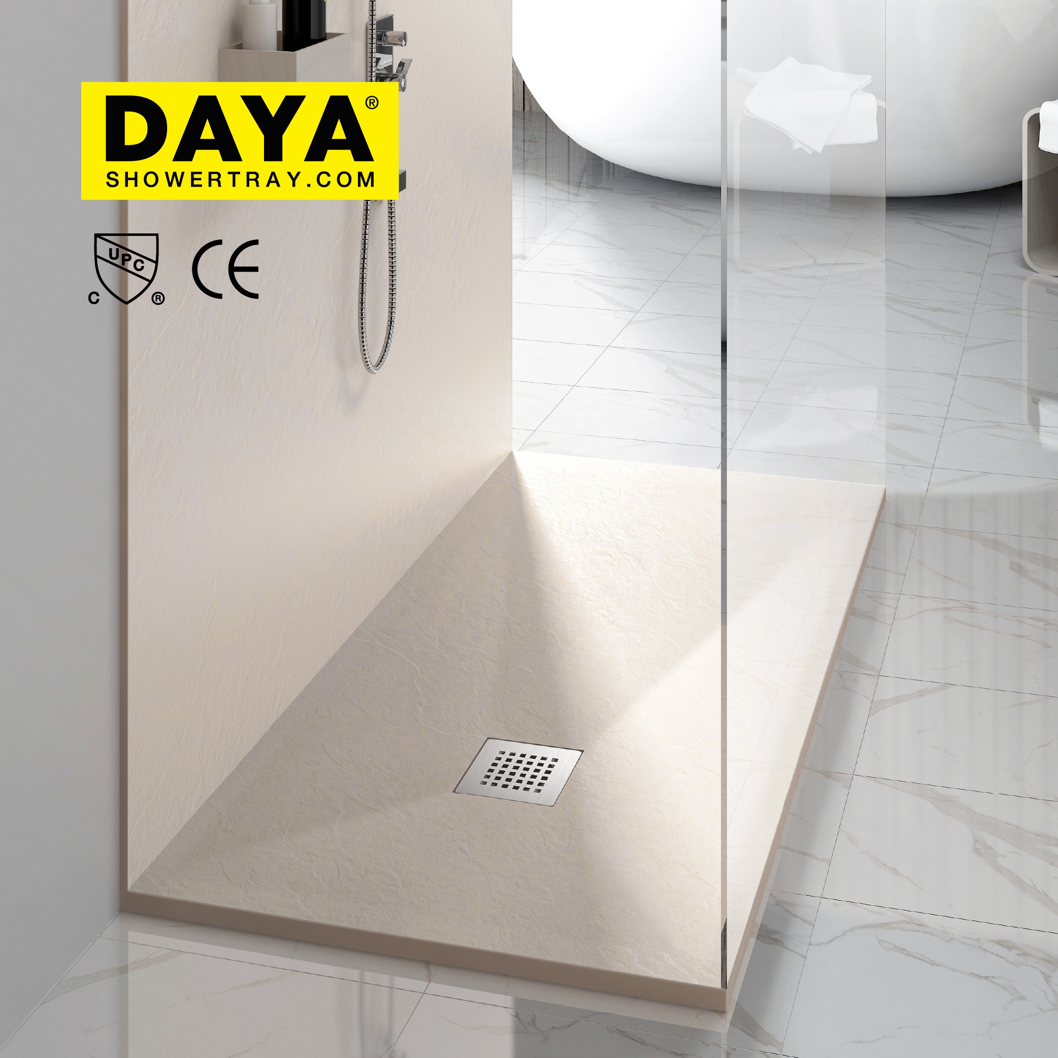 Australia Stone Resin Shower Bases Artificial Shower Trays
