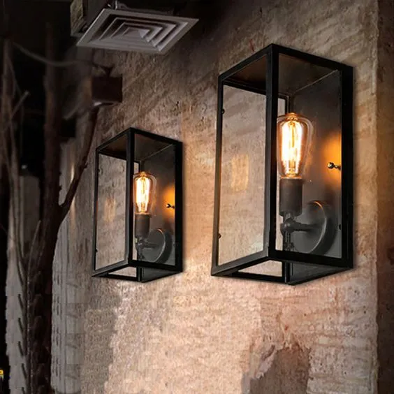 Waterproof Retro Industrial LED Wall Light Lamp for Living Room Bar Cafe Nordic Vintage Outdoor Lighting Sconce