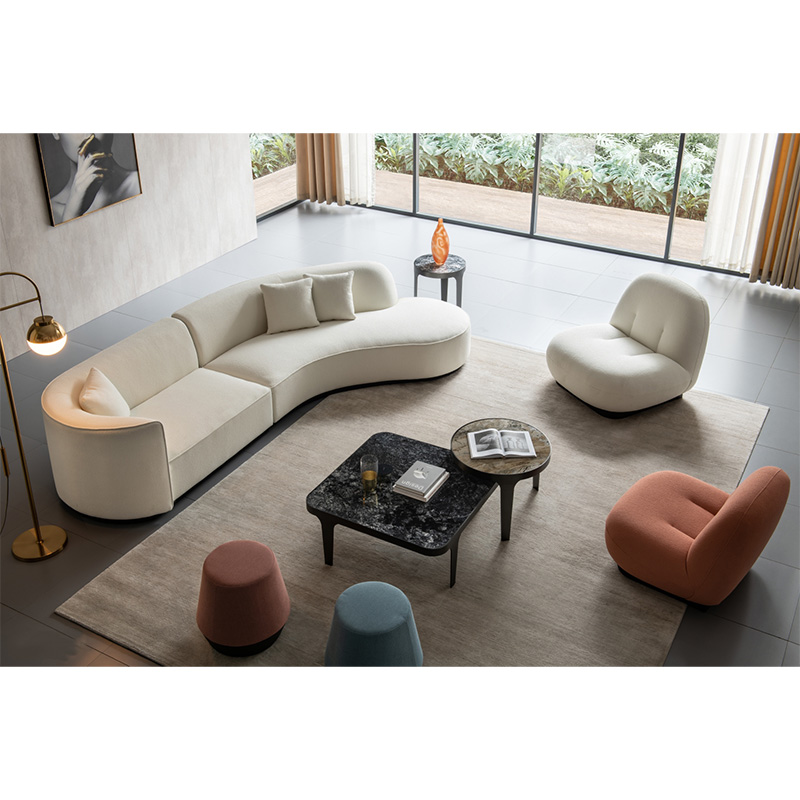 Office Luxury Curved Nordic Sofa Set Reception Room Fabric Sofa Set Furniture Modern Wholesale Couches Modular Reception Sofa