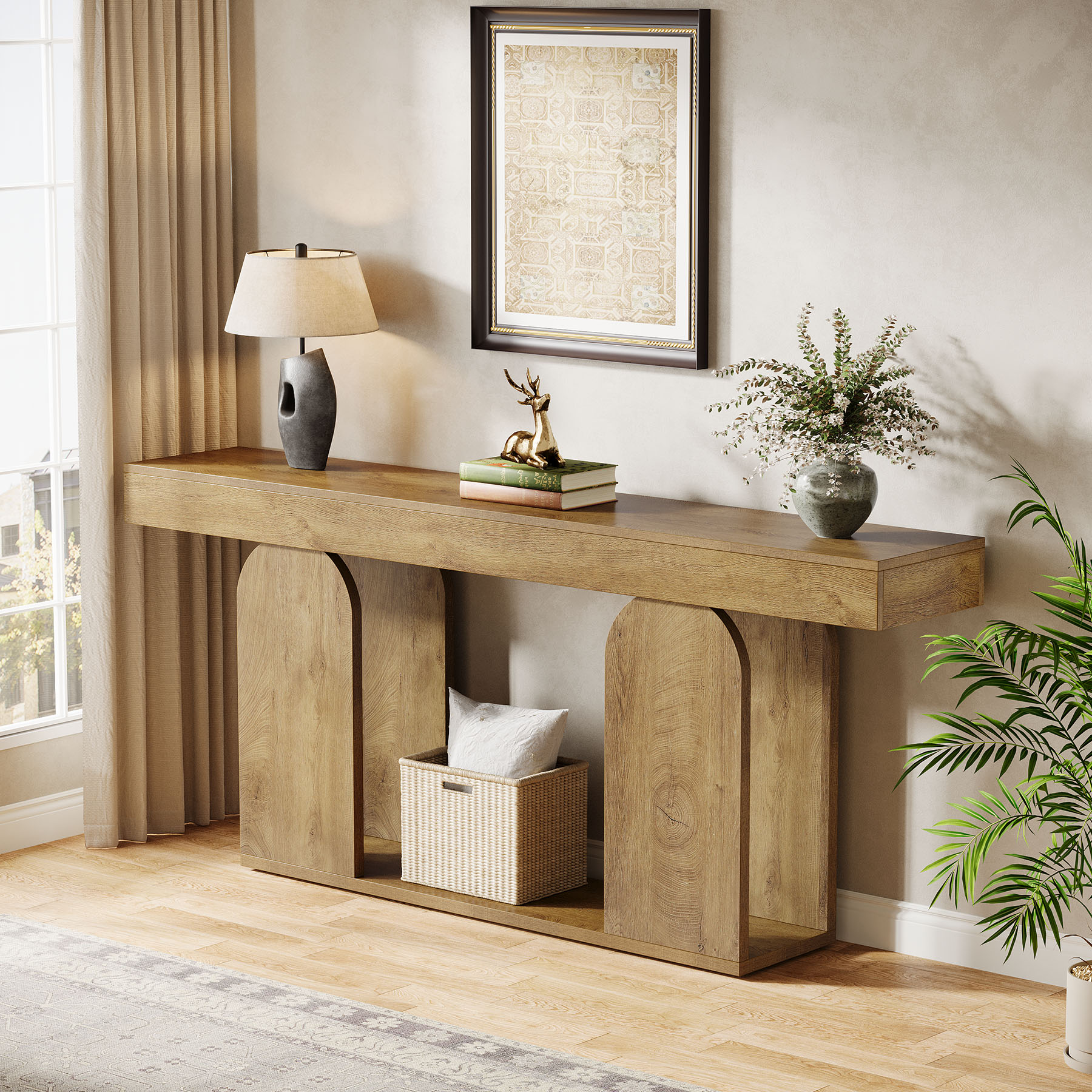 High Quality Wood Modern Console Table Best Selling Furniture for Entry Villa Hallway Living Room Application by for