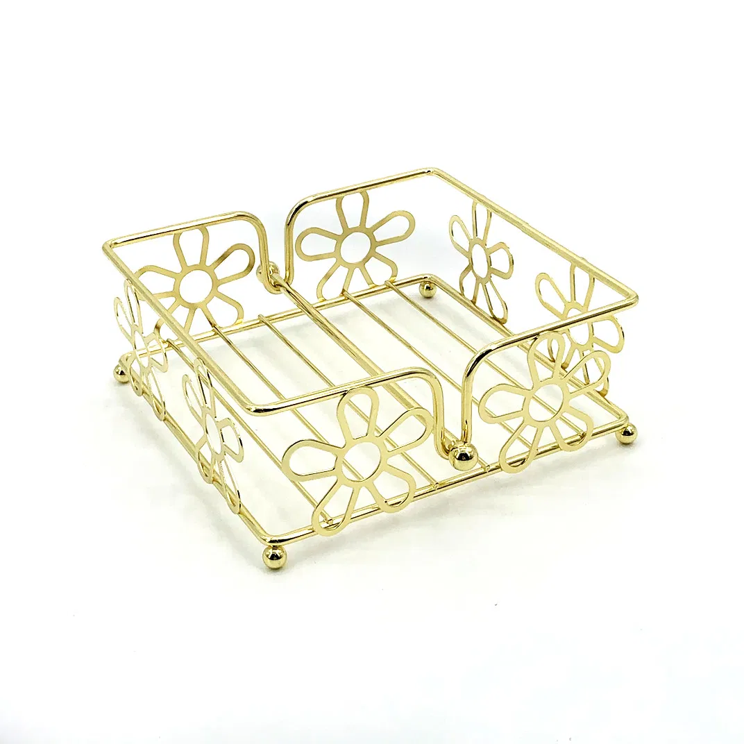 Pottery Hand Halloween Personalized Cool Rectangular Brass Stainless Elegant Bathroom Guest Paper Napkin Holder for Dining Table