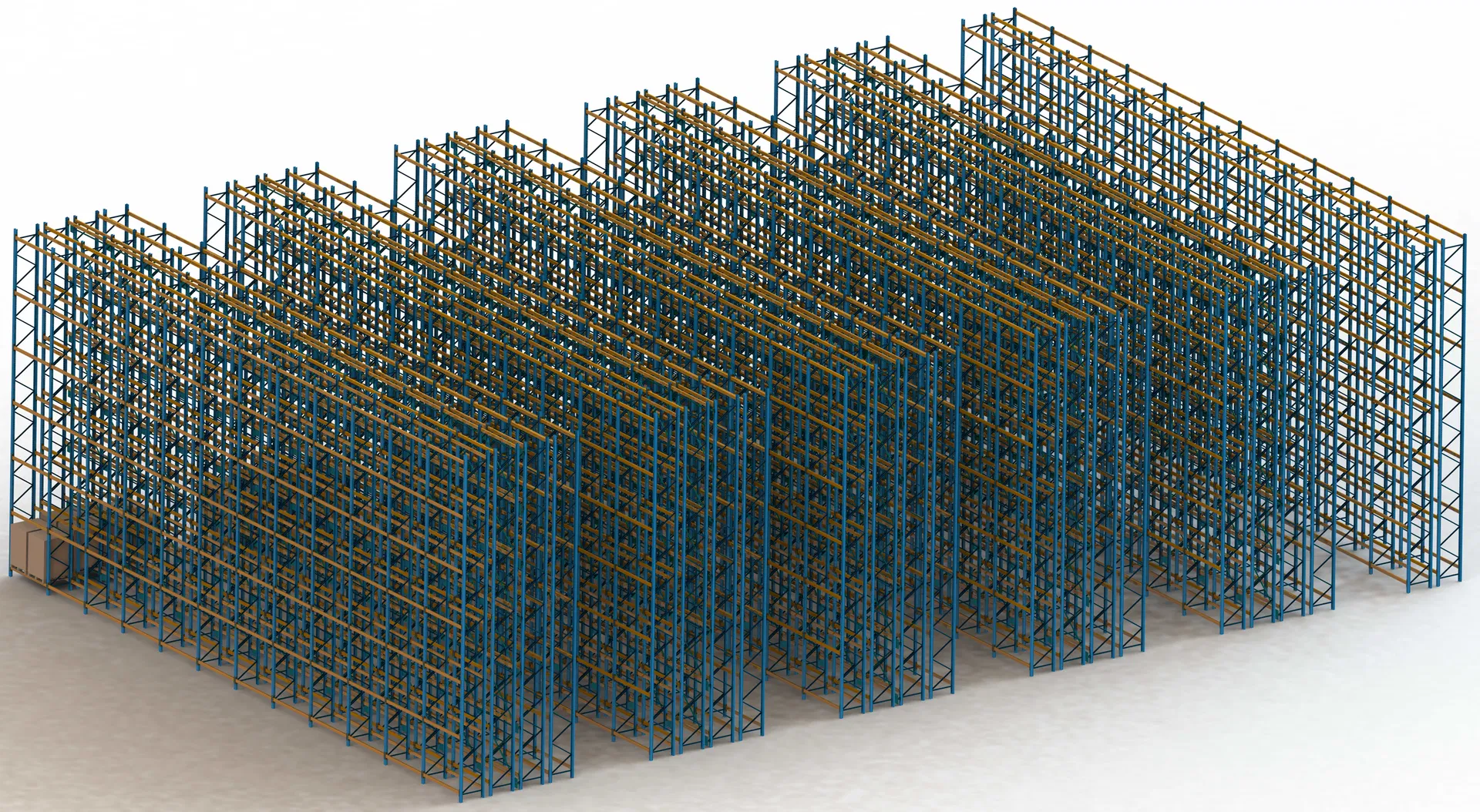 Robust Double Deep Steel Pallet Warehouse Storage Racking for Warehouse Organization and Efficiency