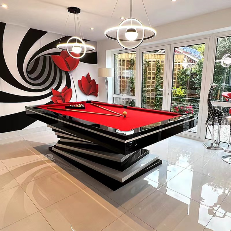 7/8/9 FT Slate Bed Billiard Table American Style for Game Room Club Bar