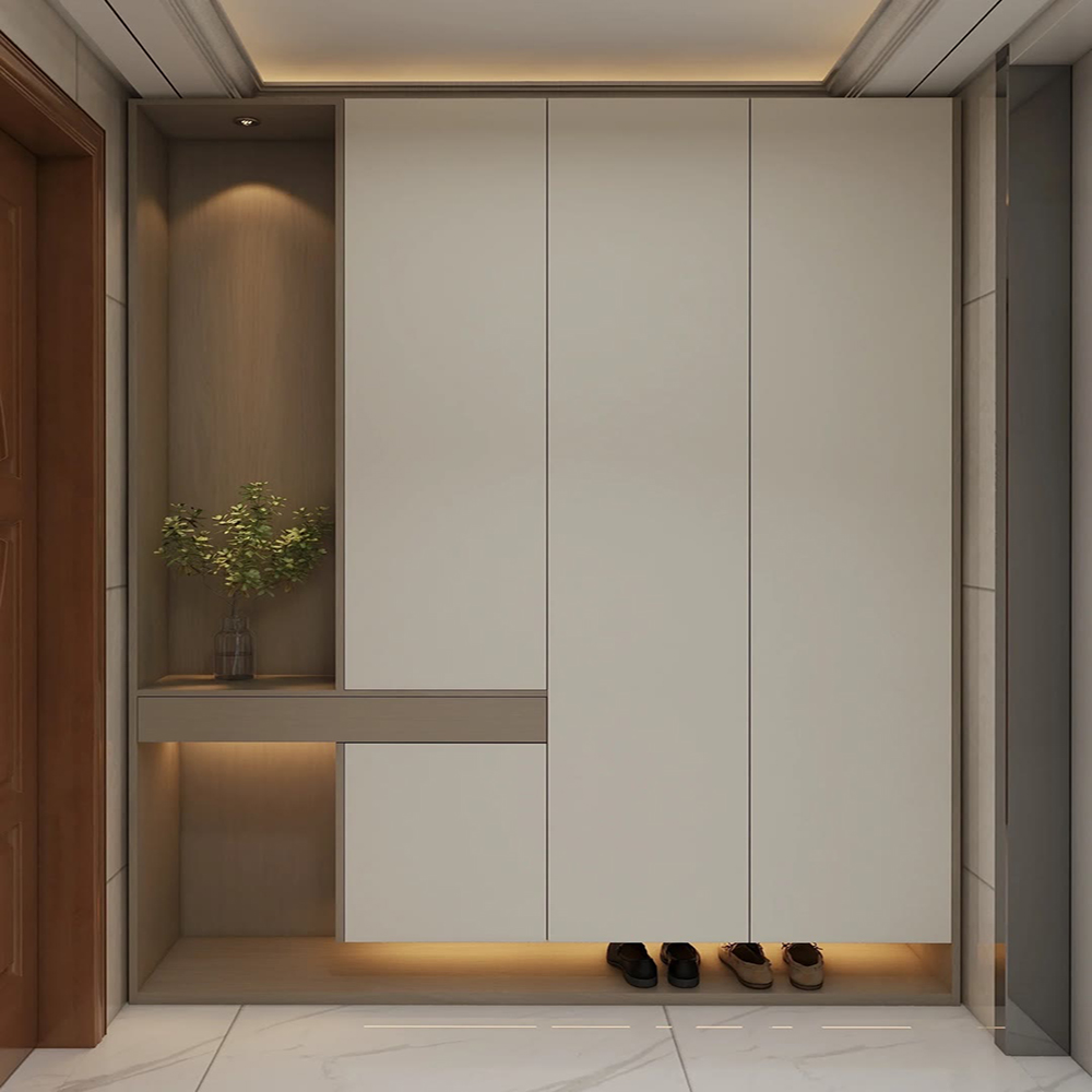Wooden Minimalist Living Room Entrance Large Capacity Entryway Cabinet Simple Modern Multi-functional Storage Shoe Cabinet