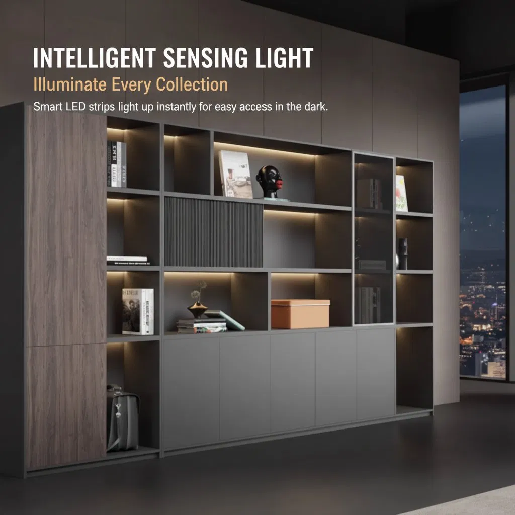 Natural Wooden Storage Cabinet for Multi-Room Daily Organization Furniture