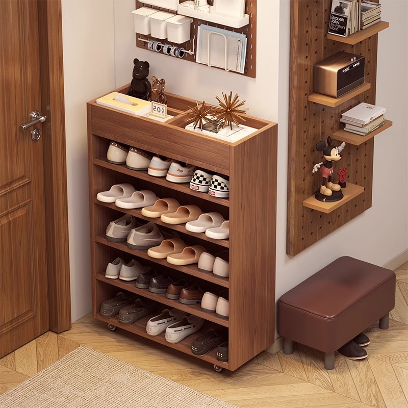 Customized White Modern Shoe Cabinet Multi-Tier Wooden Organizer Easy Assembly Open Shelves for Living Room Spacious Hallway