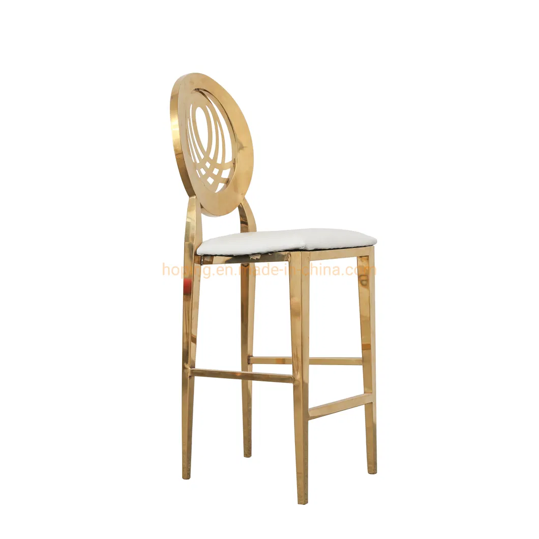 Contemporary Outdoor Cafe Rope Woven Bar Stools