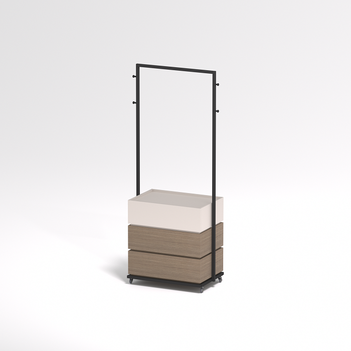 Coat Rack Dimensions and Structural Diagram