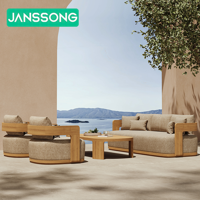 Hotel Outdoor Furniture Sofa Garden Sofa Set Luxury Resort Outdoor Furniture Set Patio Teak Outdoor Furniture Villa Outdoor Sofa