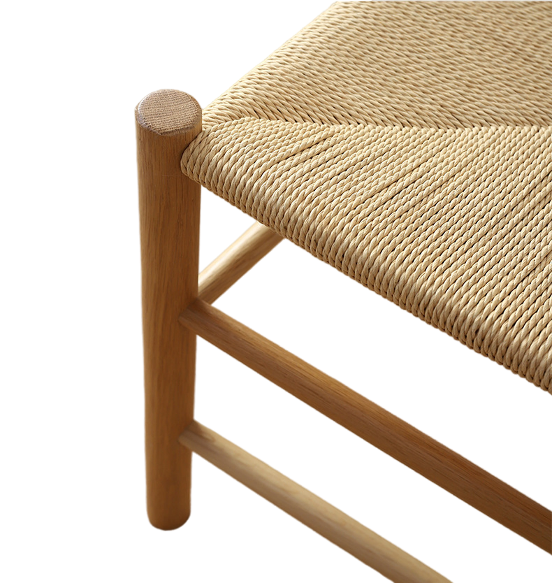 Modern Accent Lounge Bar Hotel Wooden Chair Home Decoration Coffee Restaurant Rattan Seat Dining Wood Chair
