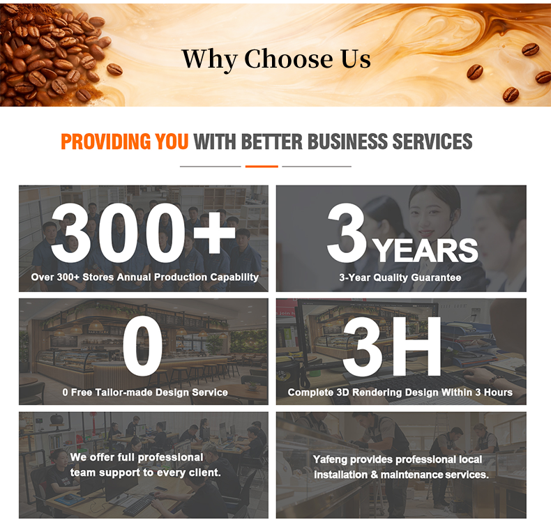 Luxury Wood Coffee Counter