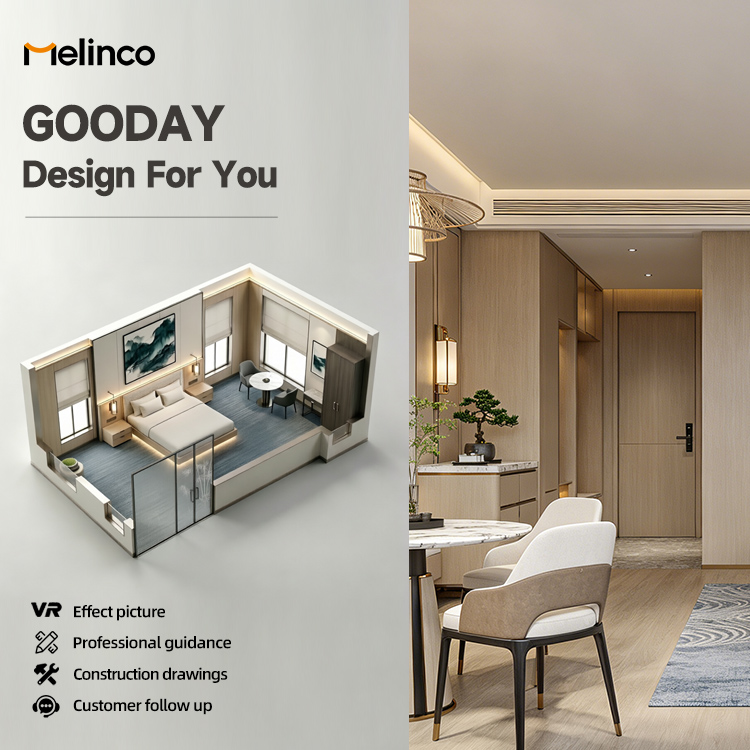 Melinco One-Stop 3D Interior Design Solution For Five-star Hotels Resort Hotel Customized Service For Commercial Space Projects
