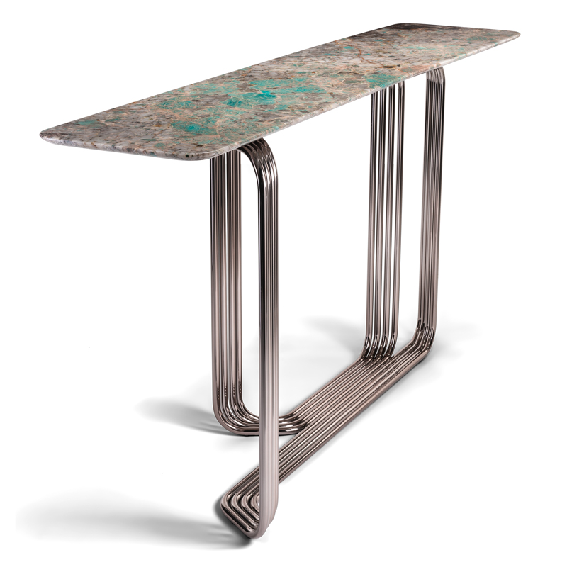Italian Modern Minimalist Marble Entryway Table for Hallway or Front Door Perfect Living Room Furniture