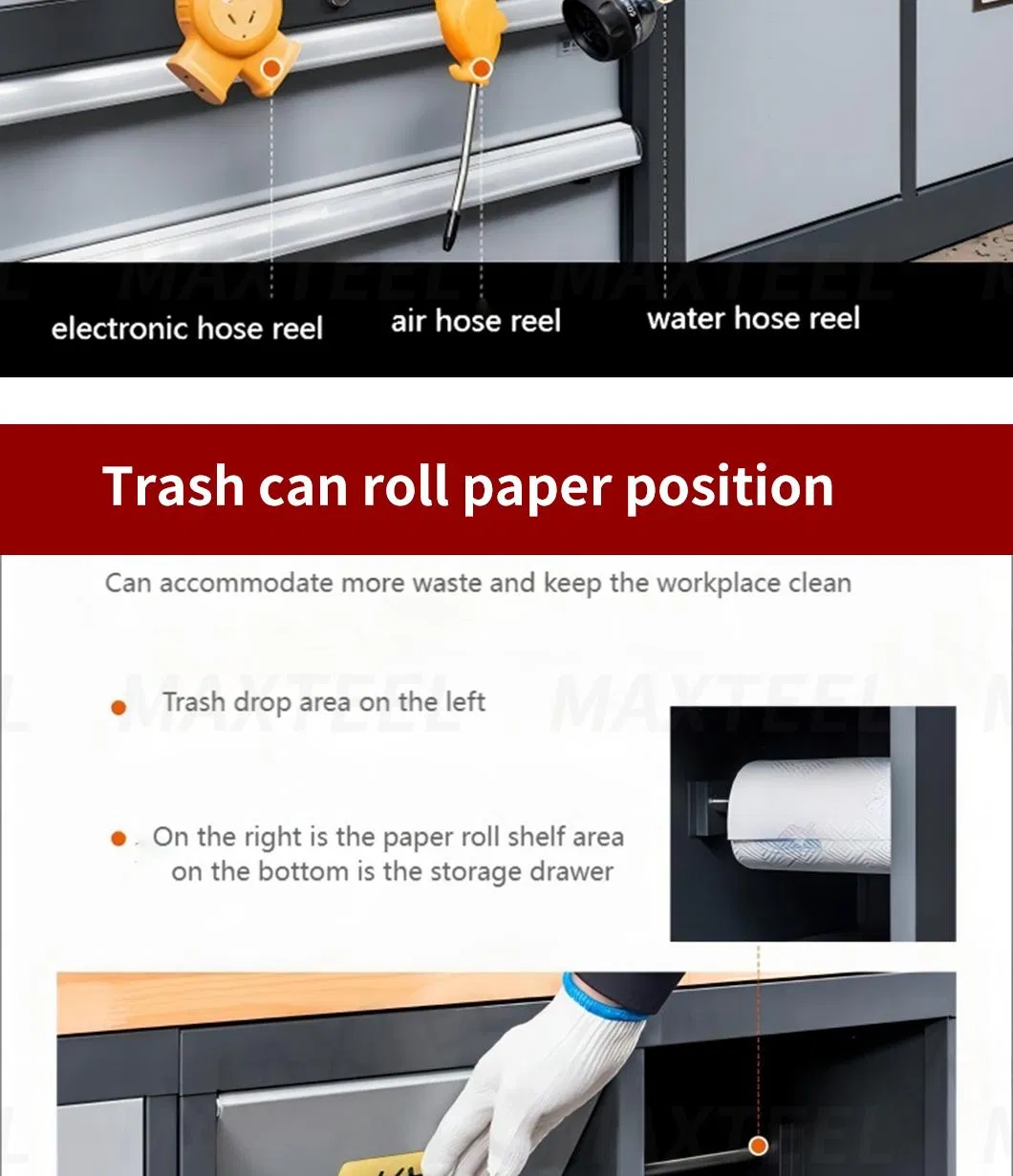 Removable Large Workshop Toolbox Organization Workbench Garage Equipment Storage Tool Cabinet