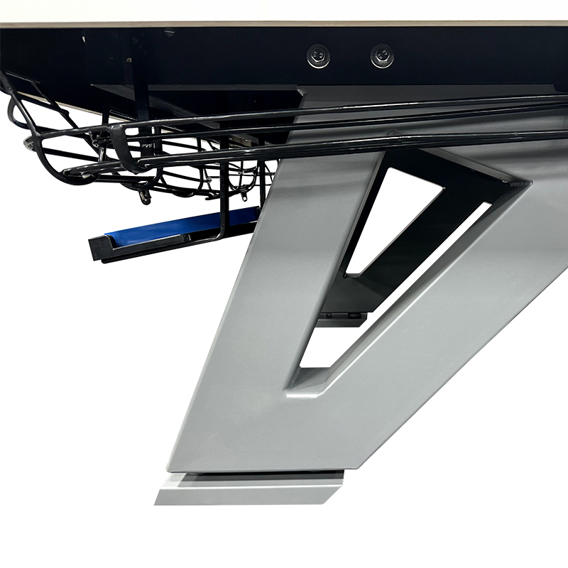 Premium 9FT Iron Legs Solid Wood Pool Billiard Table for Bar &amp; Game Room